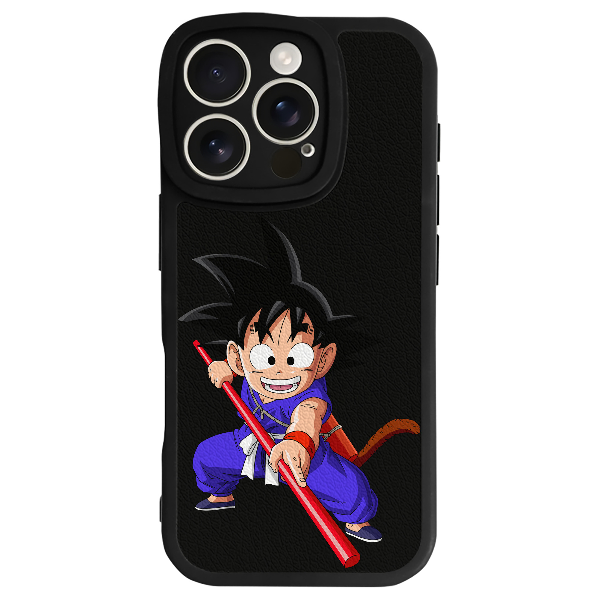 （画像用） ドラゴンボール 孫悟空（そん ごくう）Son Goku カカロット DRAGON BALL Kakarotto 【iPhone 16シリーズ対応】シリコンスマホケース（レザー調） 材質：シリコン